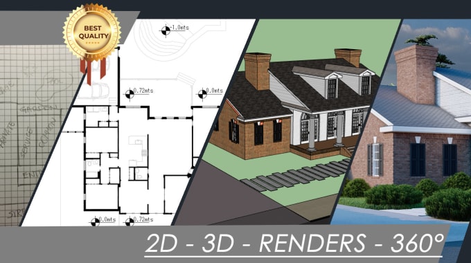 Bestseller - provide custom architectural drawings, 3d designs