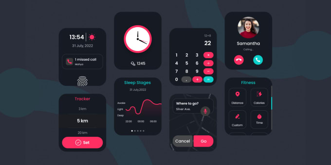 Gig Preview - Design a sophisticated smartwatch app for android and ios wearable devices