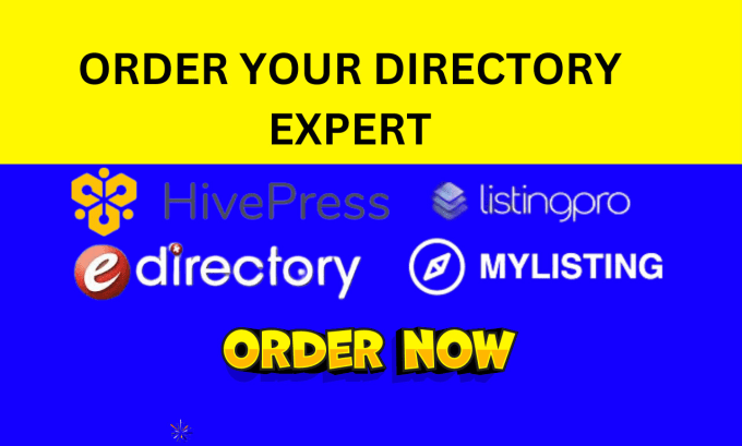 Gig Preview - Design directory website using hivepress geodirectory listinpro edirectory