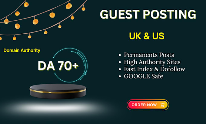 Gig Preview - Do high UK US and country bases posts with high authority backlinks and da