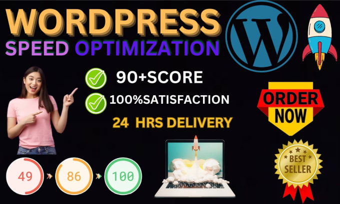 Gig Preview - Do wordpress speed optimization and increase page speed