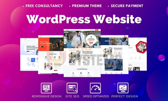 Gig Preview - Create and design a responsive wordpress website professionally