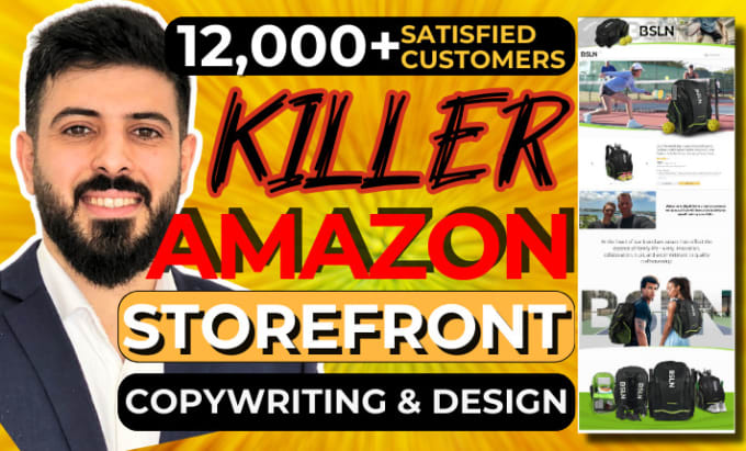 Gig Preview - Write, design and set up your amazon store and storefront