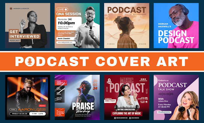 Gig Preview - Design a professional podcast cover art