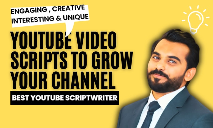 Bestseller - be your youtube script writer and do video script writing