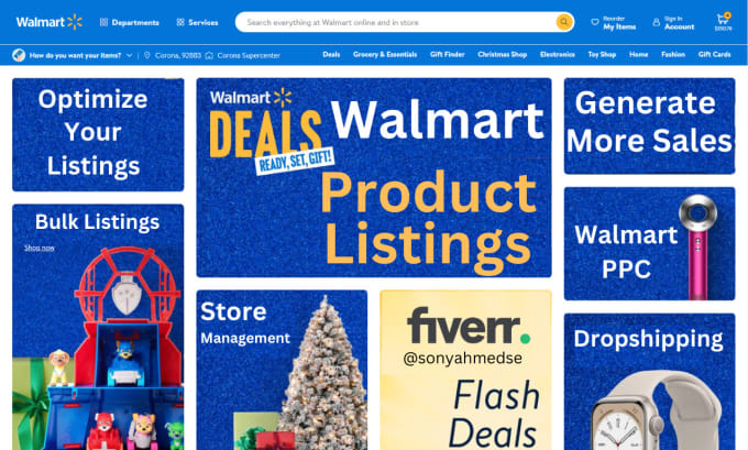 Bestseller - create walmart product listings or optimization store management VA