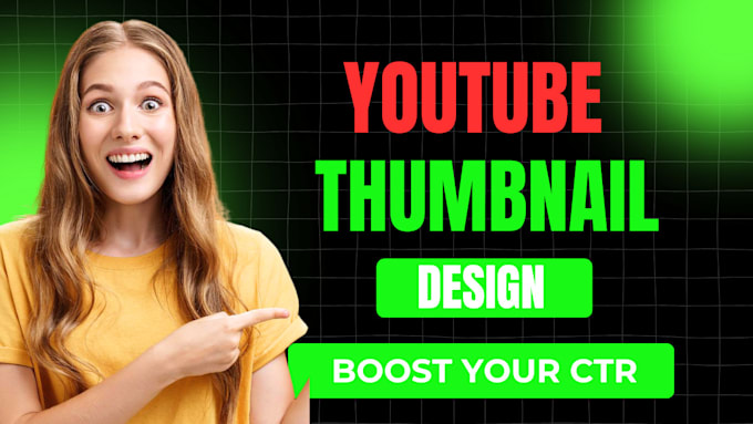 Gig Preview - Design attractive youtube thumbnails