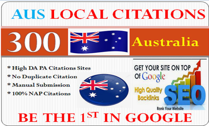 Gig Preview - Do 300 australia local citations and directory submission