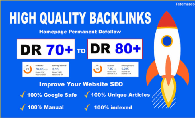 Gig Preview - Do high DR 80 seo dofollow backlinks