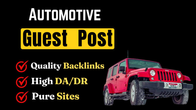 Gig Preview - Publish automotive guest posts on the high da DR automotive website