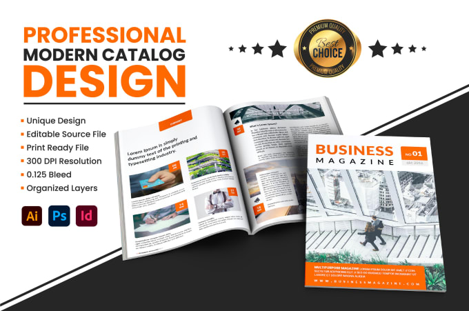 Gig Preview - Design professional flyer, brochure, booklet or product catalog