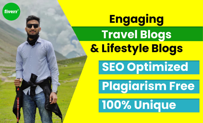 Gig Preview - Write captivating and unique SEO travel blogs or articles