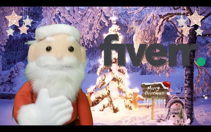 Gig Preview - Create a personalized video message with the santa claus puppet