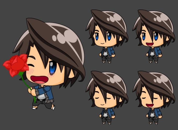 Gig Preview - Do chibi pngtuber characters for youtube or twitch