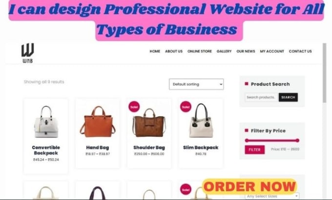 Gig Preview - Create new redesign your wp business blog trending website