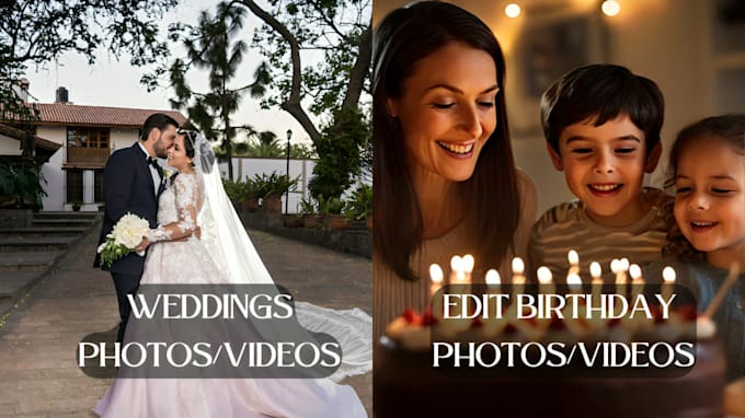 Gig Preview - Do edit weddings,birthday videos and photos