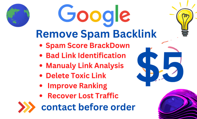 Gig Preview - Disavow toxic backlinks and remove reduce moz spam score recover google penalty