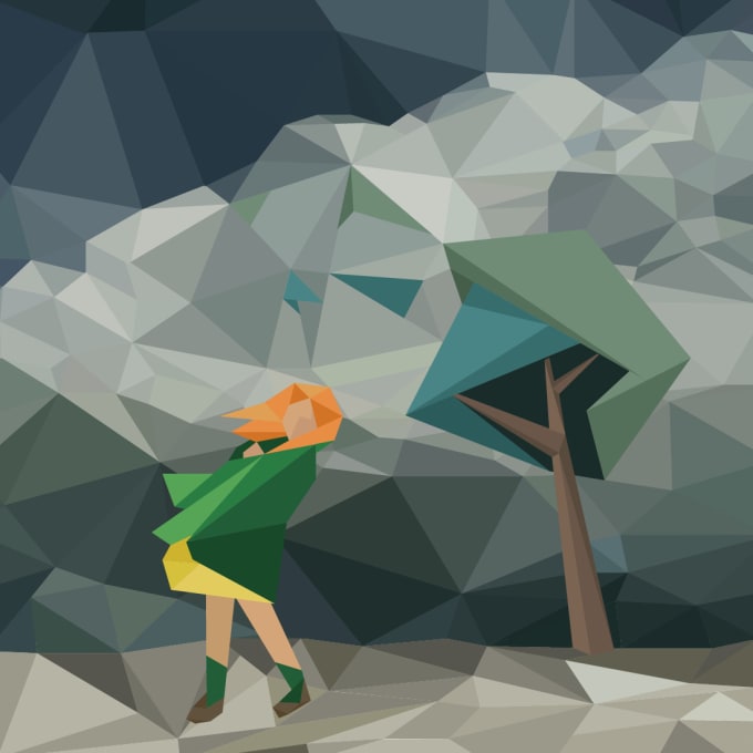 Bestseller - draw vector low poly, polygonal art illustrations object design