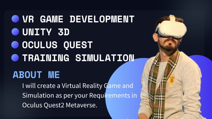 Gig Preview - Develop your ideas into VR xr oculus quest unity 3d