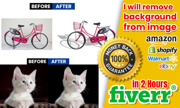 Gig Preview - Remove background from image and clipping path in 2 hours