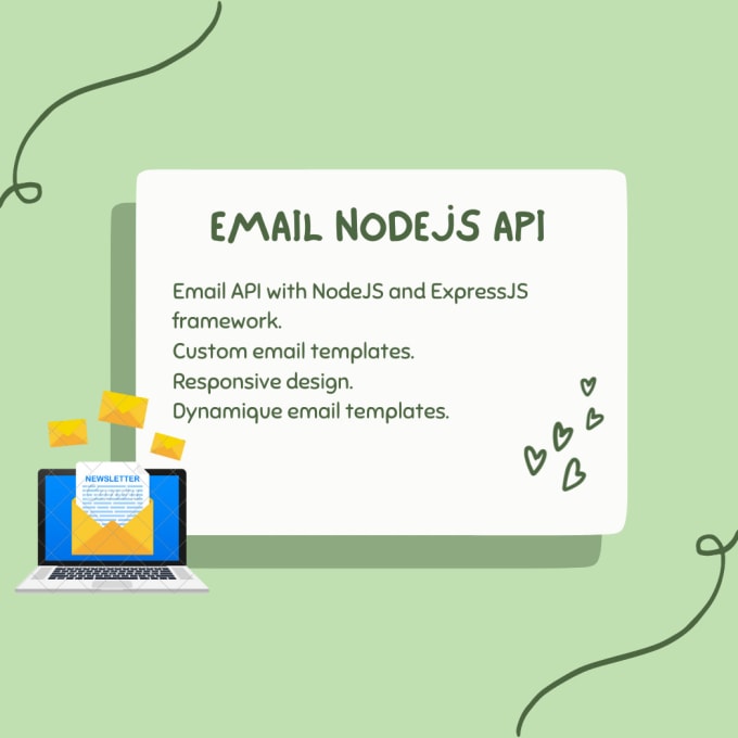 Gig Preview - Design a nodejs and expressjs API to send emails templates