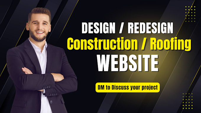 Gig Preview - Design roofing, plumber, electrician, construction handyman, wordpress website