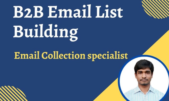 Gig Preview - B2b email lead generation and email list building