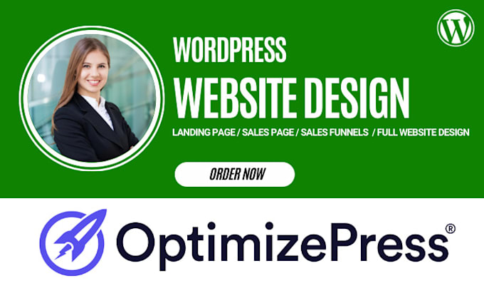 Gig Preview - Design a beautiful website using your optimizepress3