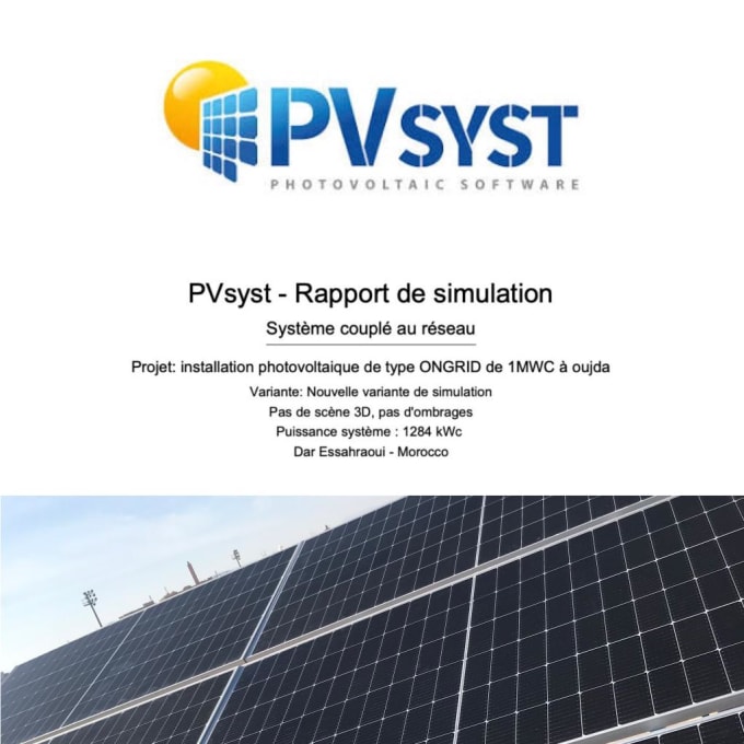 Gig Preview - Design your solar energy photovoltaic with system pvsyst