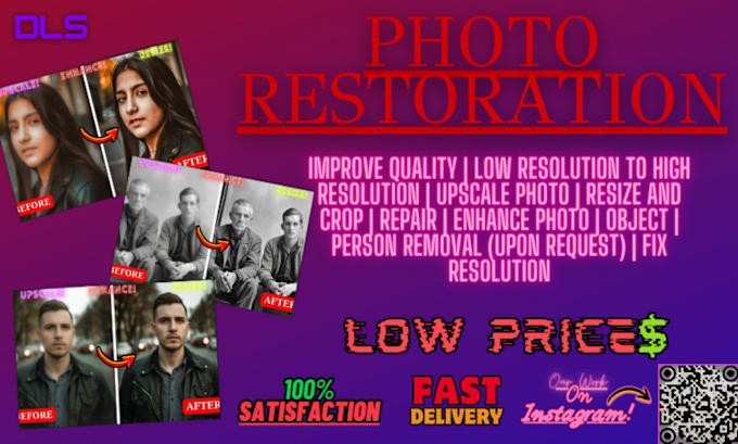 Bestseller - upscale, enhance and resize your low quality photos