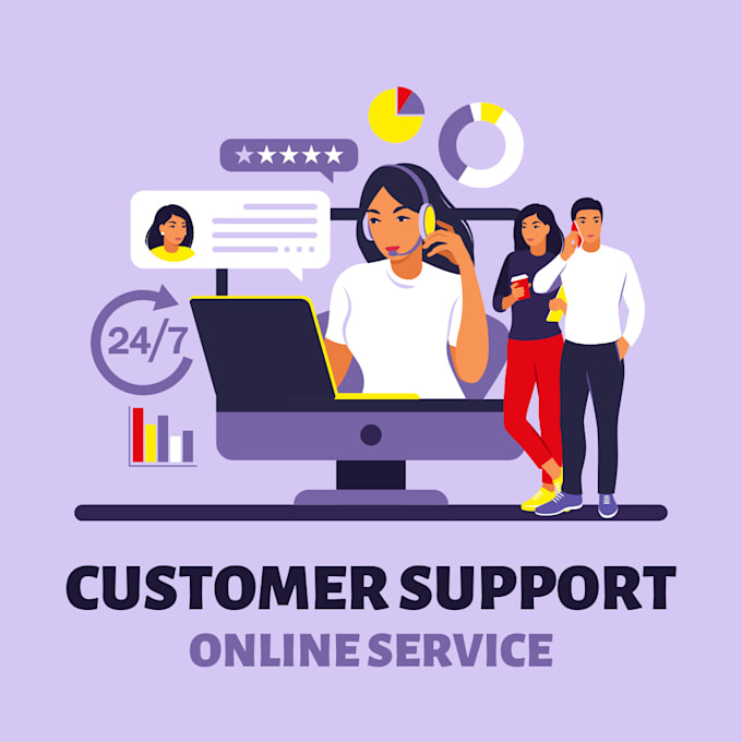 Gig Preview - Provide customer support, live chat, mail support services