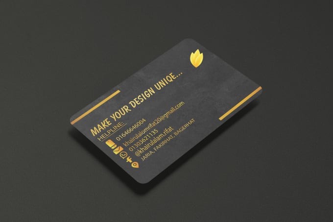 Gig Preview - Provide luxury business card design services to raise your brand presence