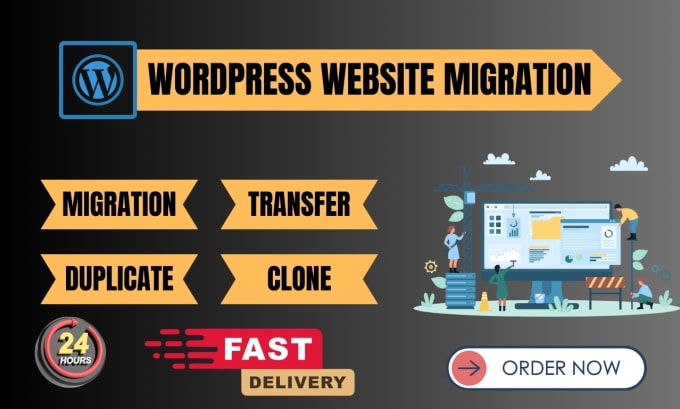 Gig Preview - Migrate wordpress website and transfer website to new hosting