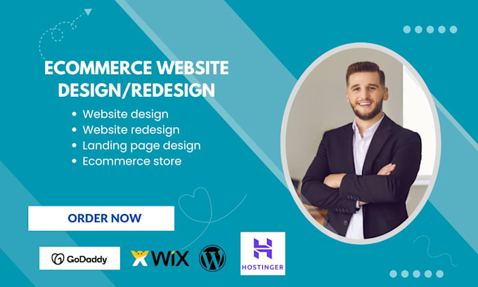 Gig Preview - Do ecommerce website on hostinger,bluehost, godaddy,webshop, wix studio,webstore