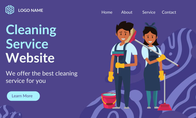 Gig Preview - Build your modern responsive SEO optimized cleaning service website