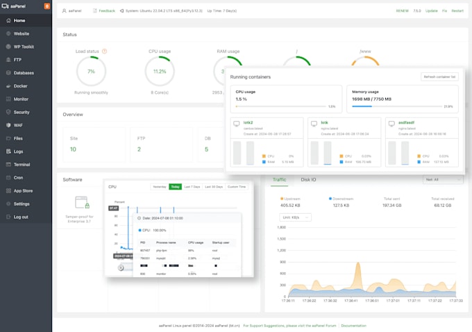 Gig Preview - Install aapanel, cyberpanel on your vps or hosting