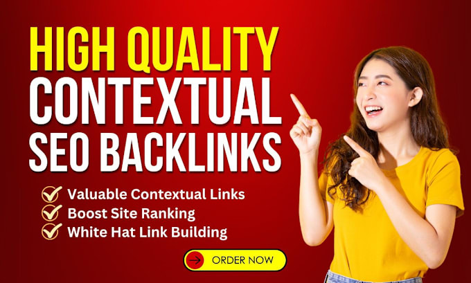 Gig Preview - Do high da dofollow SEO contextual backlinks using manual authority white hat