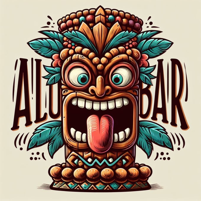 Gig Preview - Design wonderful tiki mask mascot logo with unlimited revision