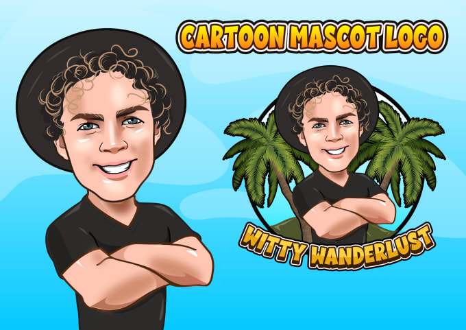 Gig Preview - Design creative cartoon mascot or character logo for your business