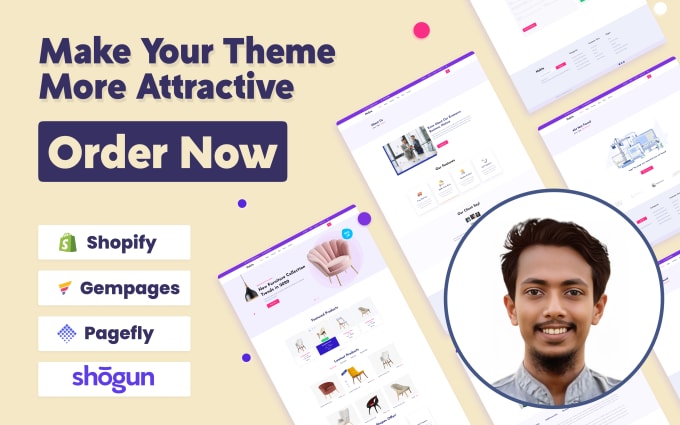 Gig Preview - Customize shopify any premium or free theme, store builds, complete setup