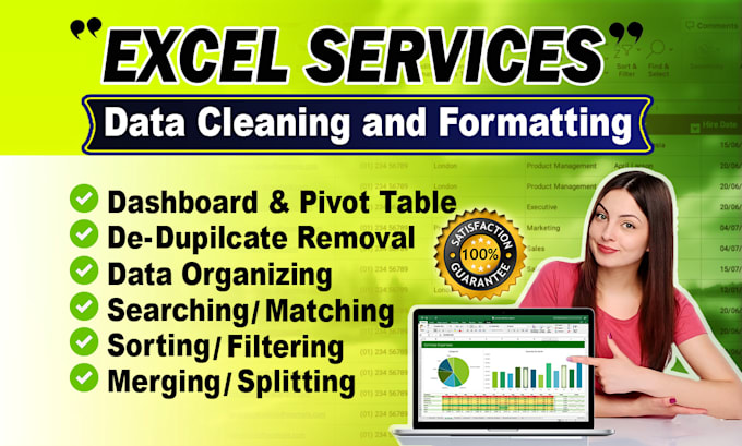 Gig Preview - Do data cleaning and formatting in ms excel