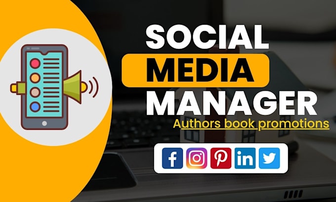 Gig Preview - Be author social media manager for authors book promotions