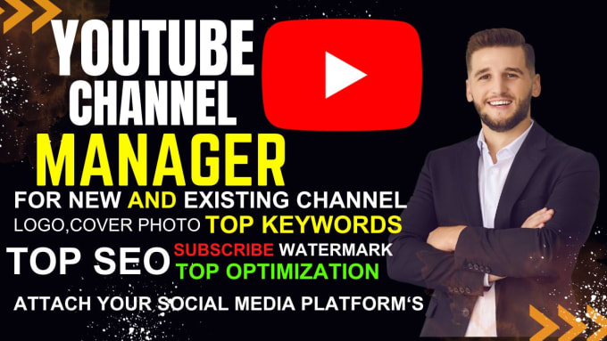 Gig Preview - Manage youtube channel, thumbnail, ranking title tags