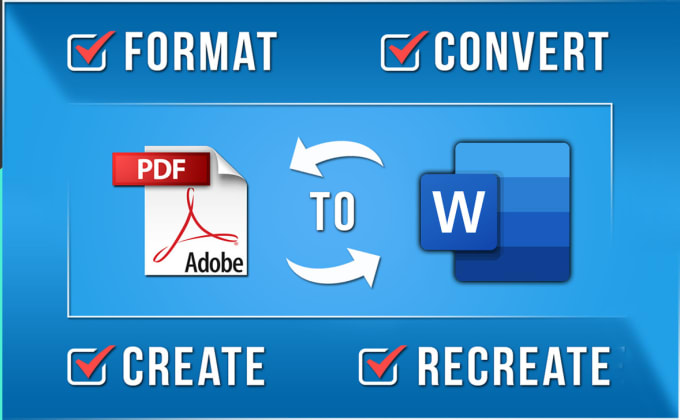 Gig Preview - Convert scanned images, PDF to word, powerpoint, excel editable format