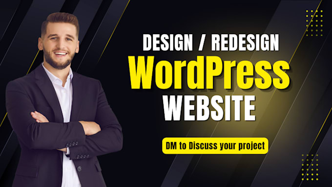 Gig Preview - Create wordpress website, redesign wordpress  or business website development