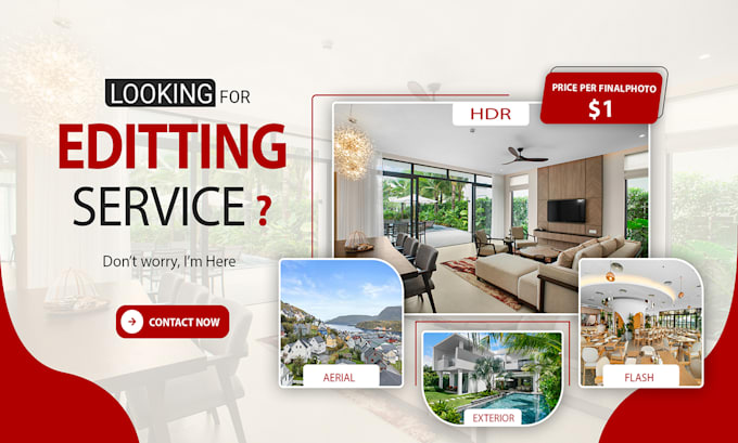 Bestseller - edit real estate photo hdr and flash professionally