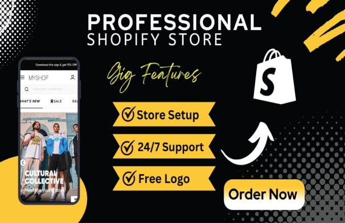 Gig Preview - Build and manage your passive income shopify dropshipping store