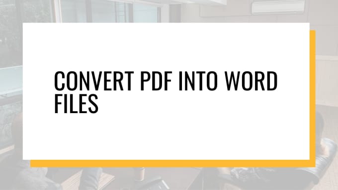 Gig Preview - Convert PDF to docx doc pptx and PPT