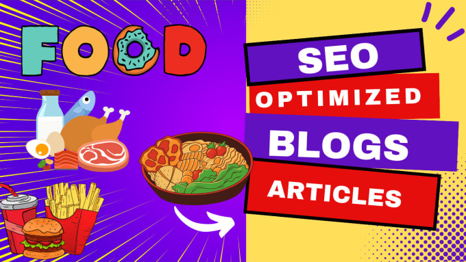 Gig Preview - Write seo optimized food blogs and articles