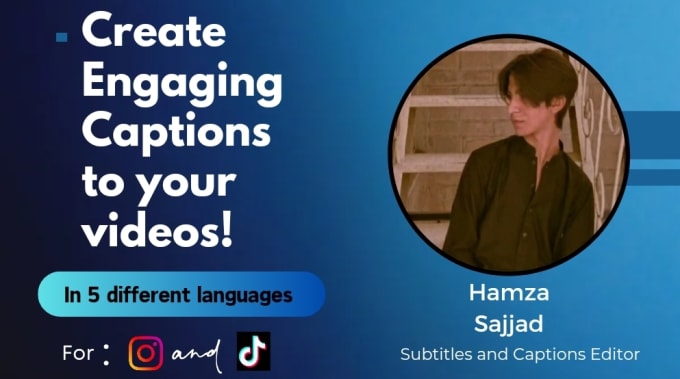 Gig Preview - Add professional synced subtitles and captions to your video